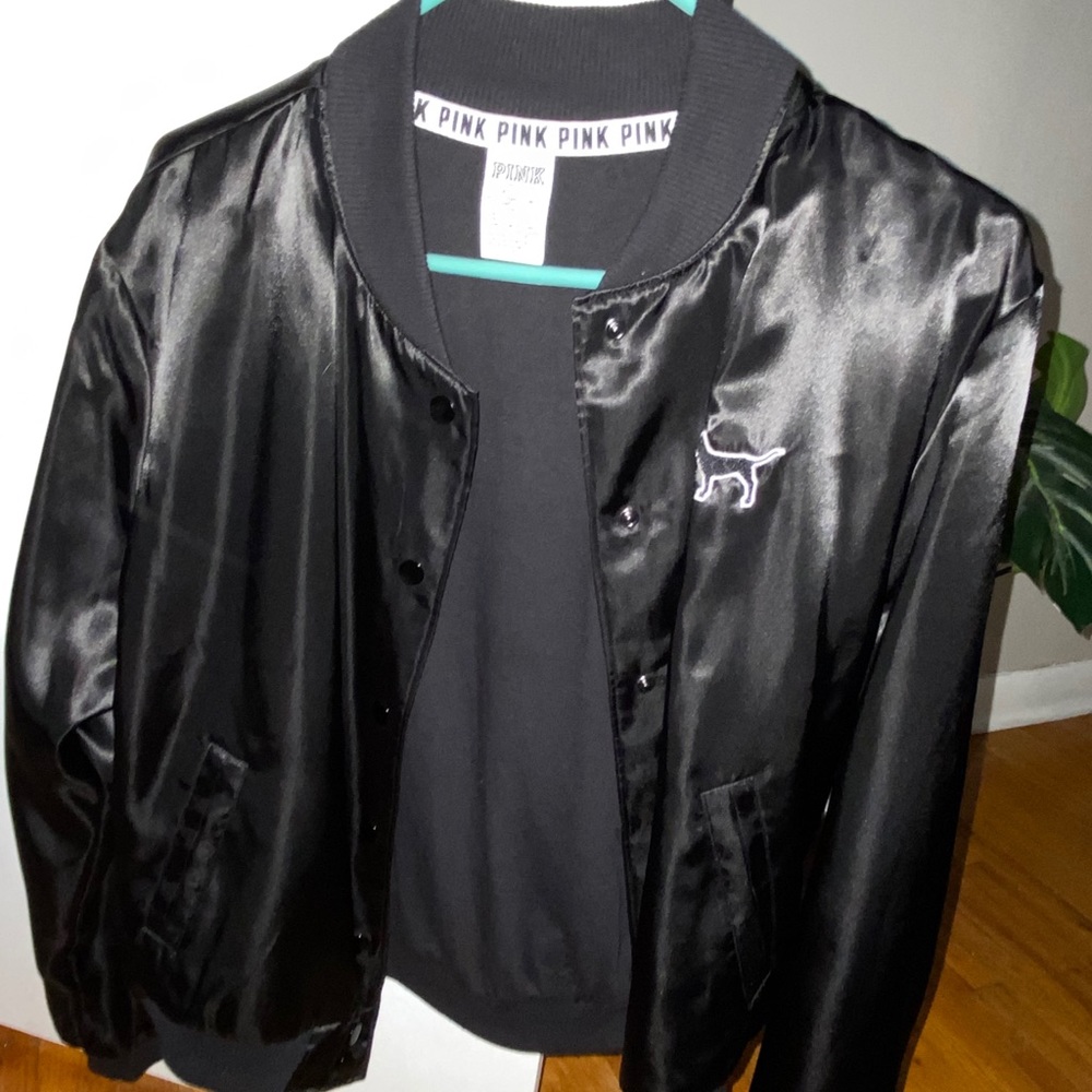 Pink bomber jacket
